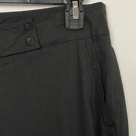 Eileen Fisher Women's Dark Gray Linen Blend Tapered Leg Pants Size 12 - Picture 4 of 13